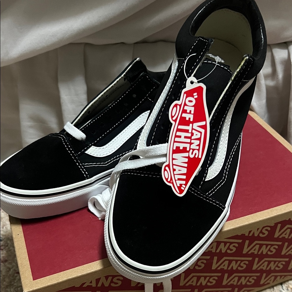 Vans Classic Black and White Old Skool Sneakers